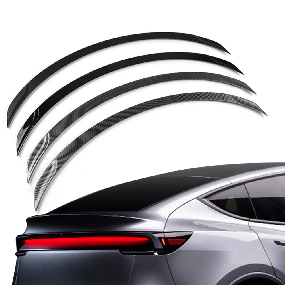 For Tesla Model Y Juniper 2025 Spoiler ABS Carbon Fiber Rear Trunk Wing Lip Auto Exterior Accessories Car Modification Parts