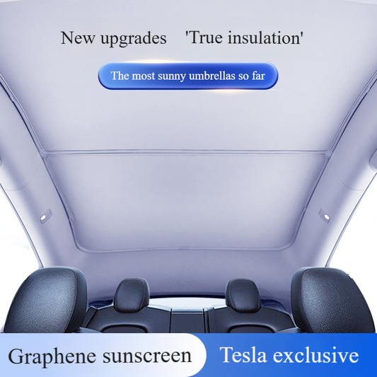 Glass Sunroof Telescopic Insulated Roof Sunshade Model Y Sunscreen Panel for Tesla Model 3 (2017 2018 2019 2020 2021 2022 2023)