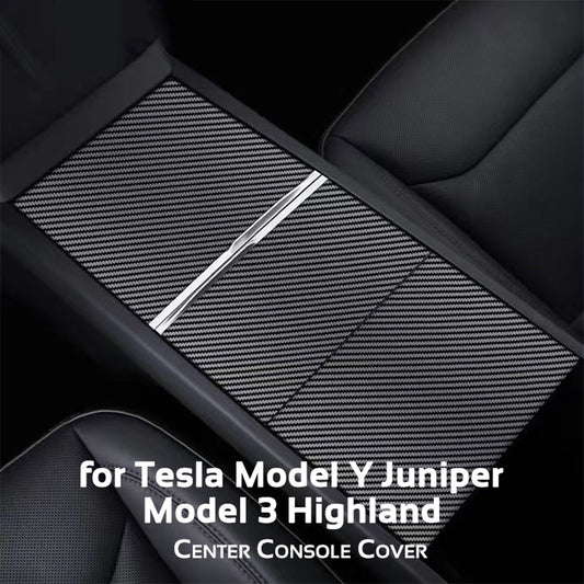 For Tesla Model 3 Highland 2024 Y Juniper 2025 Center Console Cover Protector Sticker Central Control Panel Film Car Accessories