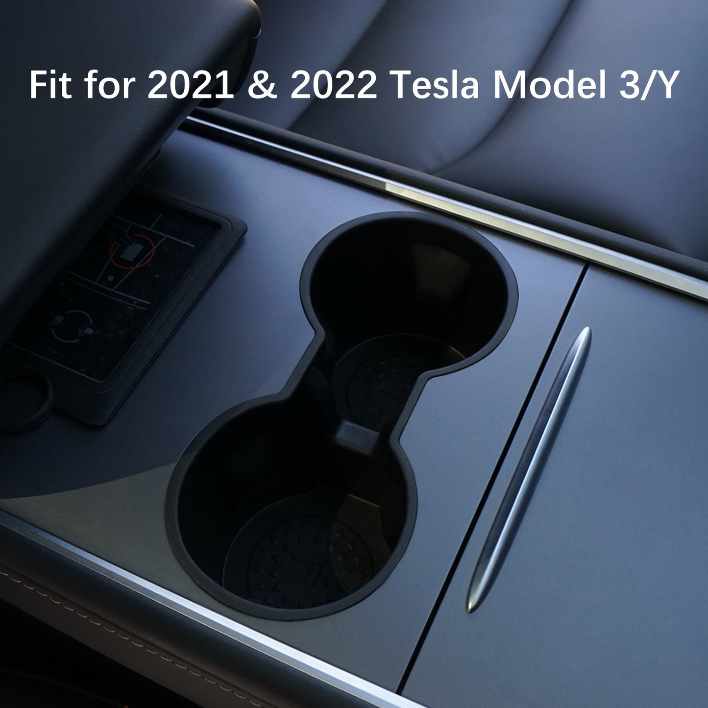 Center Console Cup Holder Fit for 2023 2022 2021 Tesla Model Y Model 3 Accessories