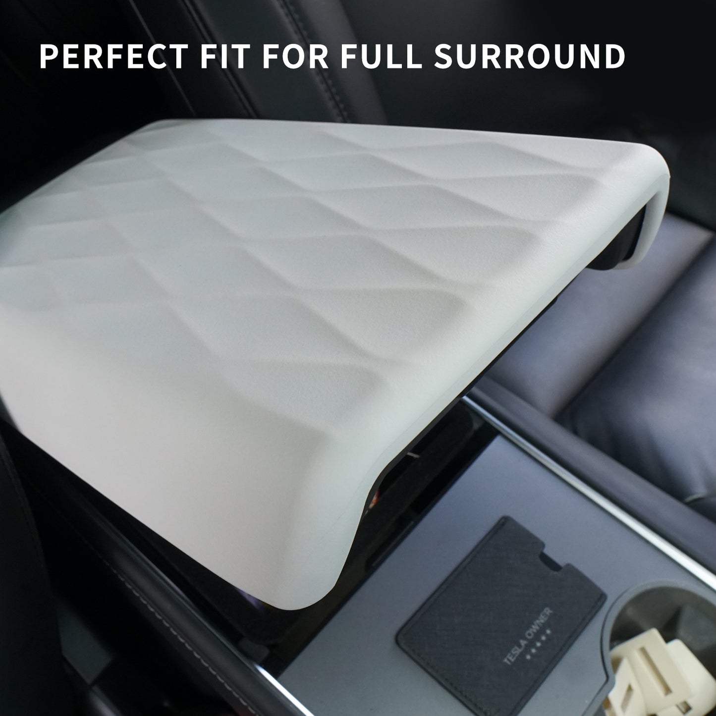 Armrest Cover Fit for Model 3 Model Y, Center Console Lid Protector