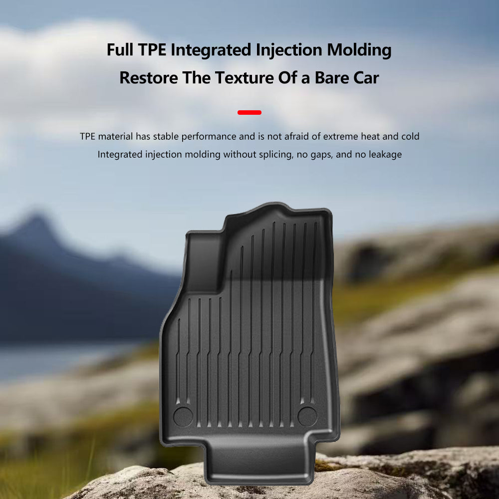 For New Tesla Model Y Launch 2025+ Juniper 2025+ TPE Floor Mats Cargo Liner All Weather Front Rear Trunk Mats Floor Liner Mats