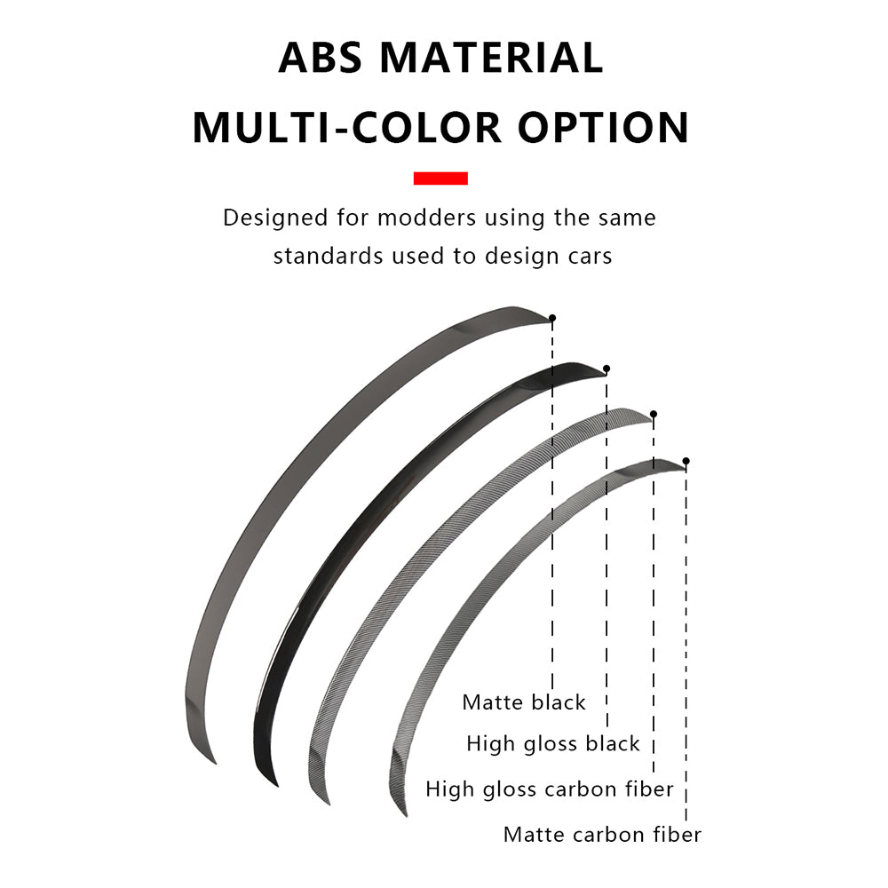 For Tesla Model Y Juniper 2025 Spoiler ABS Carbon Fiber Rear Trunk Wing Lip Auto Exterior Accessories Car Modification Parts