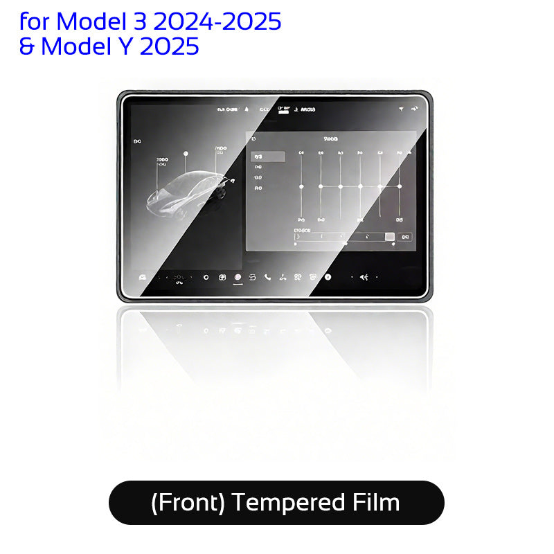for Tesla Model 3 Highland 2024 Y Juniper 2025 HD Tempered Glass Film Screen Protector Navigation Protective Cover Accessories